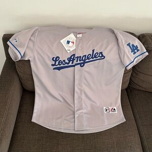 Majestic Authentic Los Angeles Dodgers Baseball Jersey with Patch Men’s Sz: XXL
